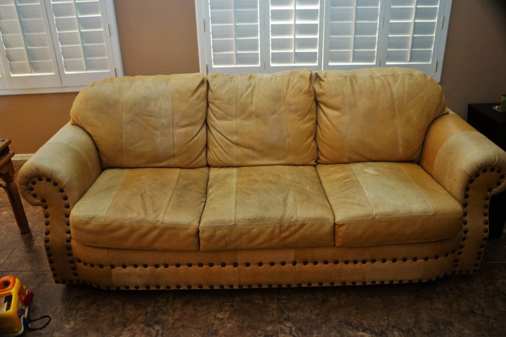 Nubuck Leather Couch, Restaining Leather Sofa