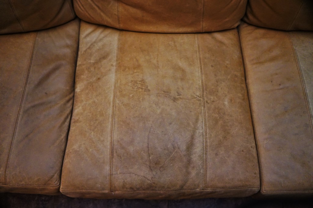 Old Nubuck Leather Couch, How To Restain Leather Couch